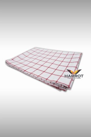 ผ้าเช็ดจาน สีขาว ลายตาราง