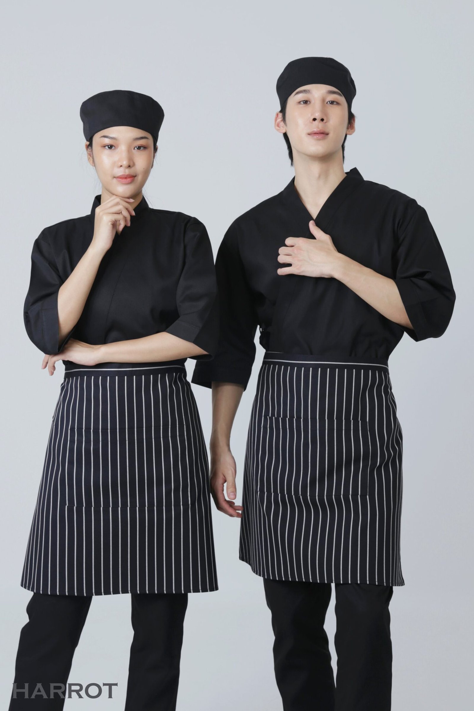 ผ้ากันเปื้อน ครึ่งสั้น แต่งลาครัวทั้งตัว