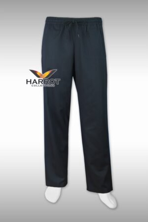 กางเกงเชฟ เอวยางยืดรอบตัว สีดำ