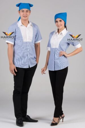 เสื้อพนักงานเสิร์ฟ ยูโรลายริ้ว