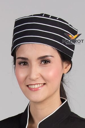 หมวกกุ๊กญี่ปุ่น ลายลาครัวดำ