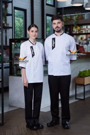 เสื้อเชฟ แขนสามส่วน